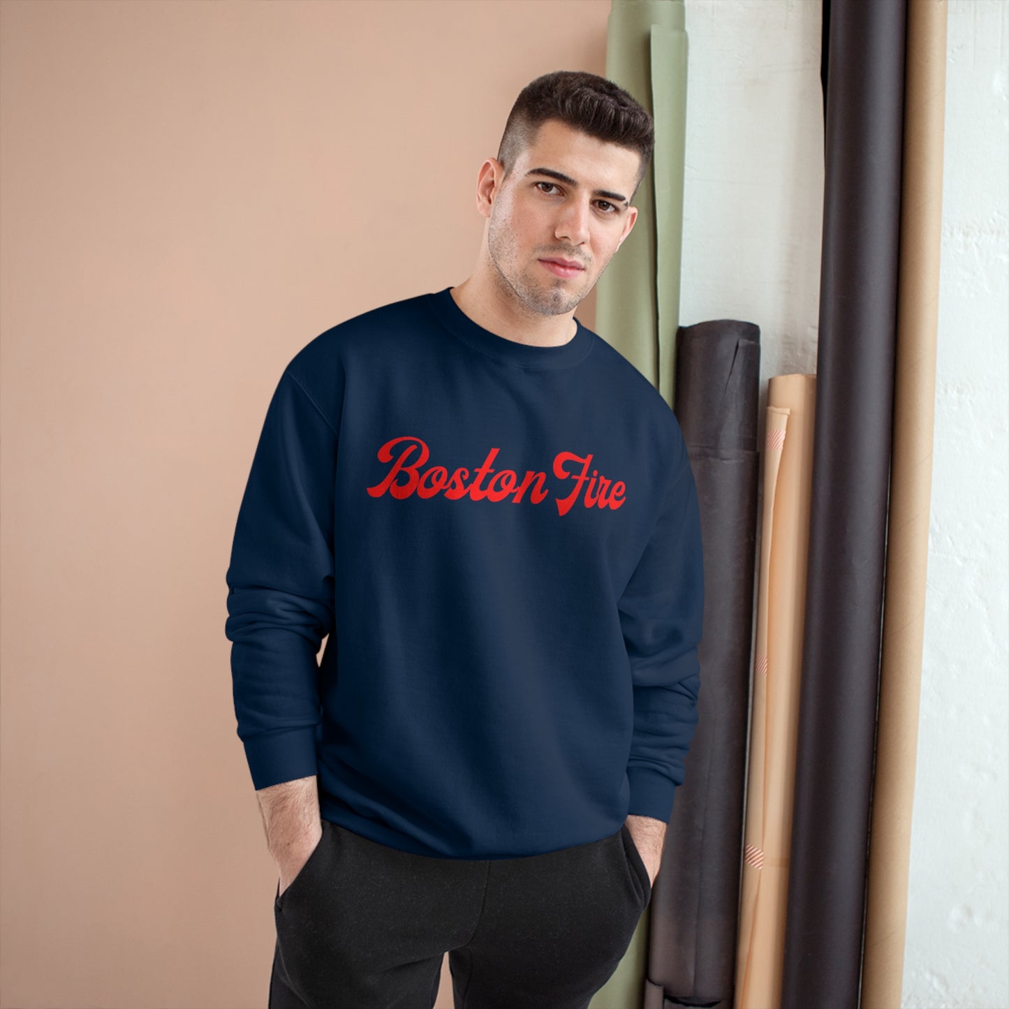 BOSTON FIRE CHAMPION CREWNECK