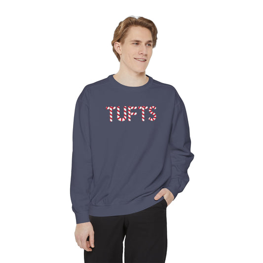 TUFTS CANDY CANE CREWNECK