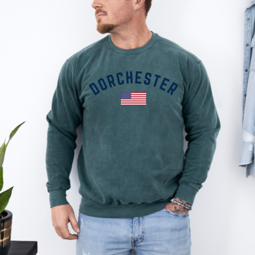 GREEN DORCHESTER CREWNECK