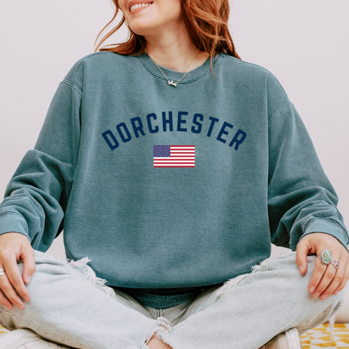 GREEN DORCHESTER CREWNECK