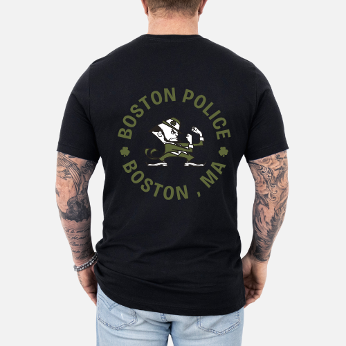 FIGHTING IRISH BLACK TEE