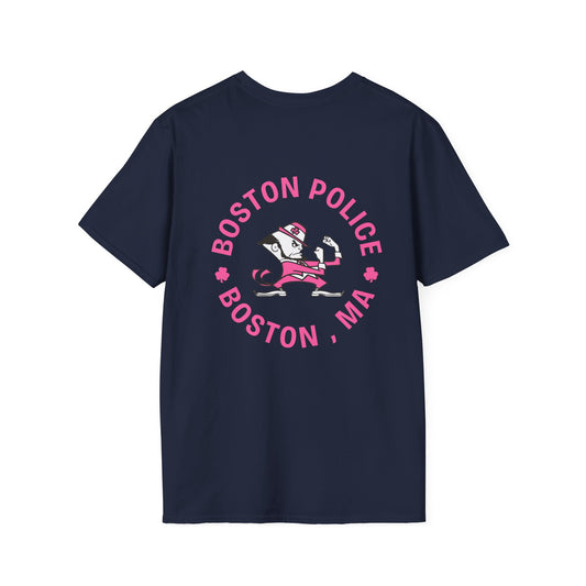 BOSTON POLICE BREAST CANCER AWARENESS SOFTSTYLE T-SHIRT