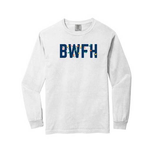 BWFH HOLIDAY LIGHTS LONG SLEEVE - WHITE