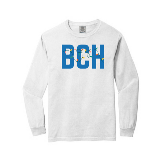 BCH HOLIDAY LIGHTS LONG SLEEVE - WHITE