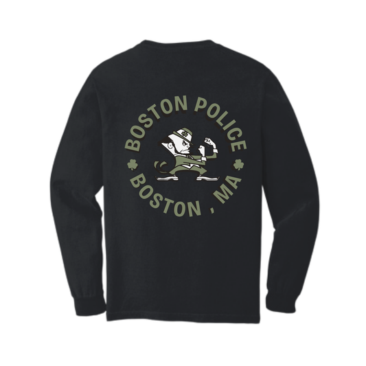 BLACK FIGHTING IRISH LONG SLEEVE