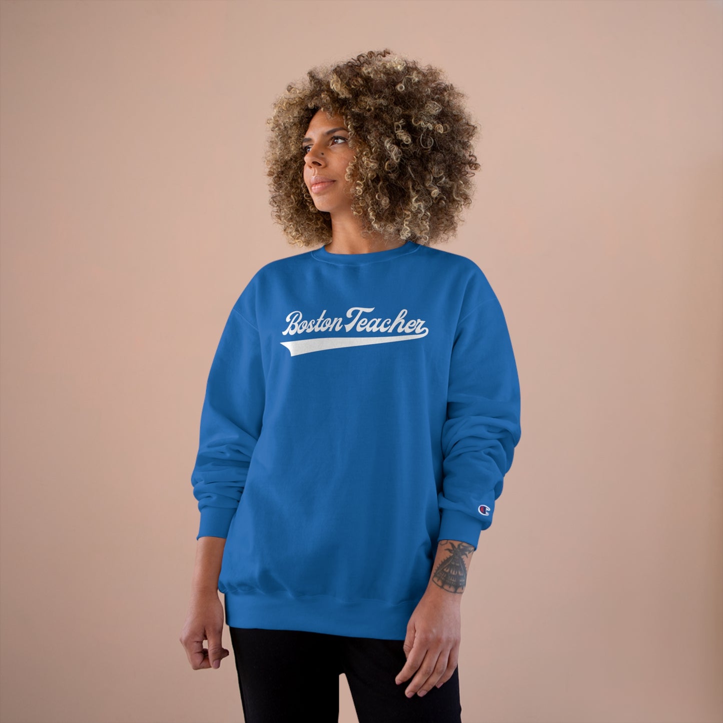 BOSTON TEACHER CHAMPION CREWNECK