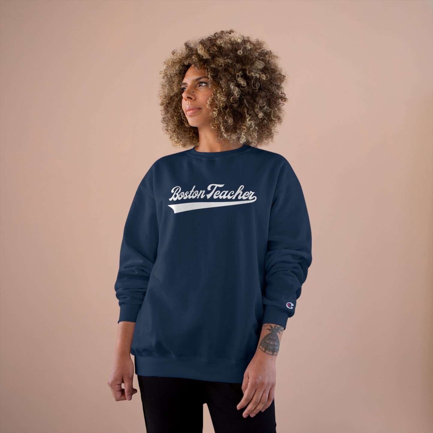 BOSTON TEACHER CHAMPION CREWNECK