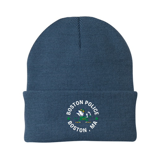 BLUE FIGHTING IRISH BEANIE