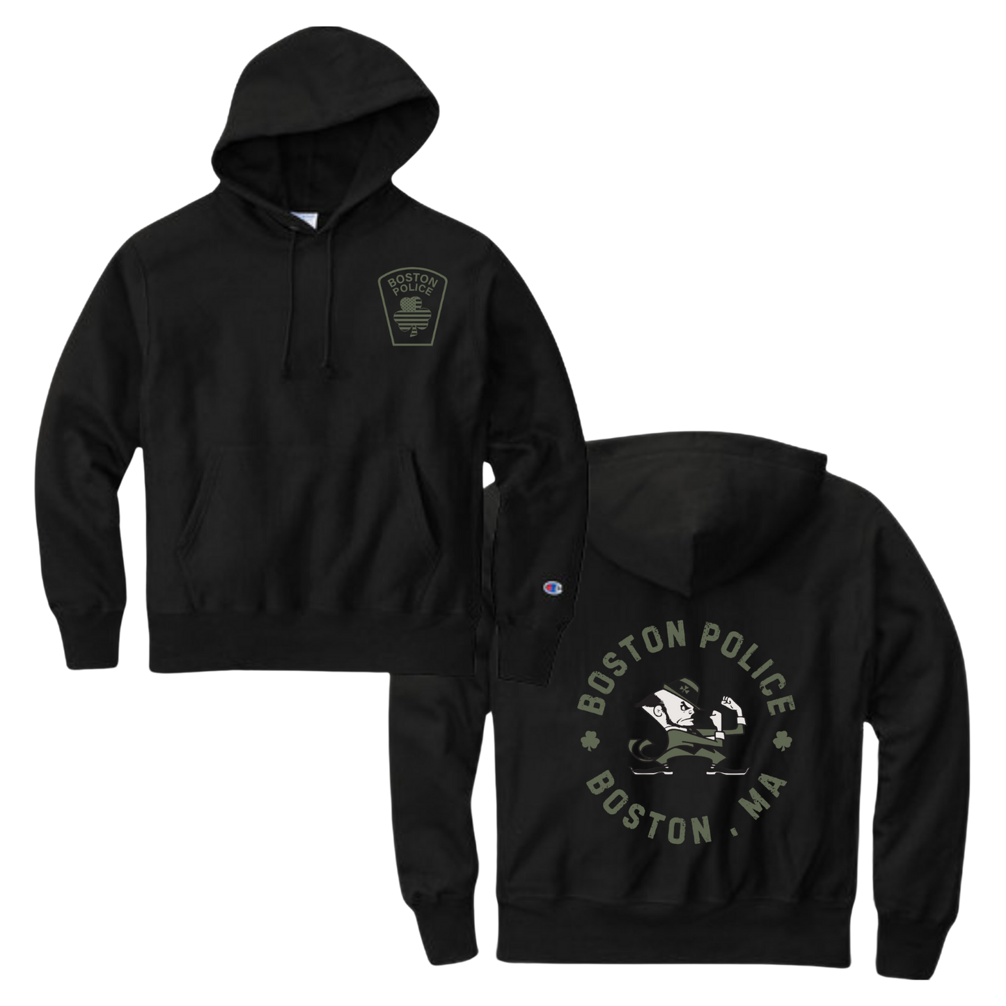 FIGHTING IRISH BLACK HOODIE