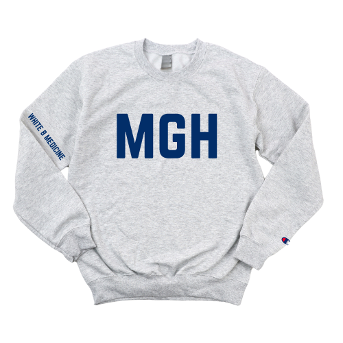 MGH WHITE 8 MEDICINE CHAMPION CREWNECK