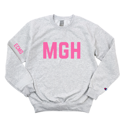 PINK MGH ECMO CHAMPION CREWNECK