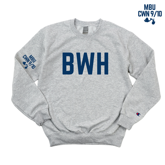 BWH RN MBU w/ STORK CHAMPION CREWNECK