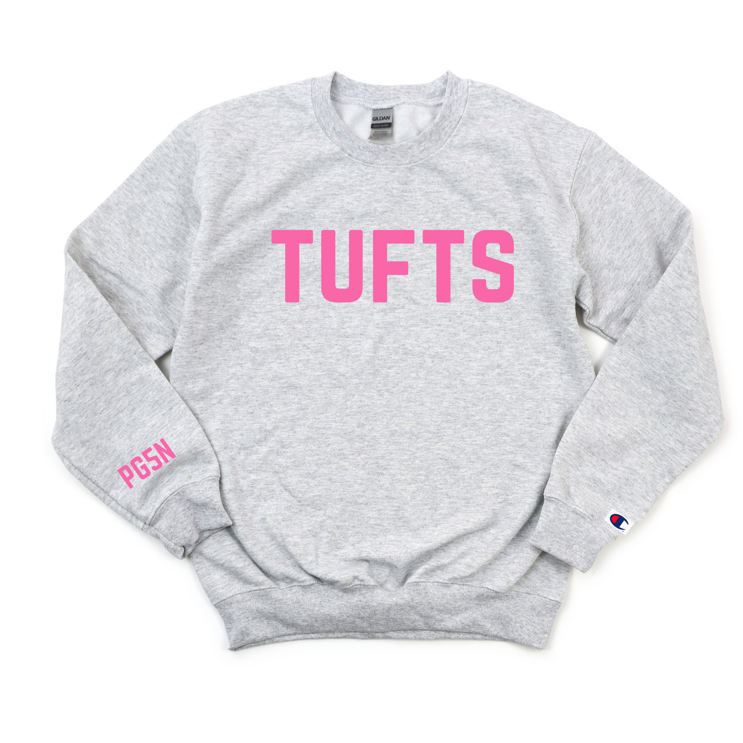 PINK TUFTS PG5N CHAMPION CREWNECK